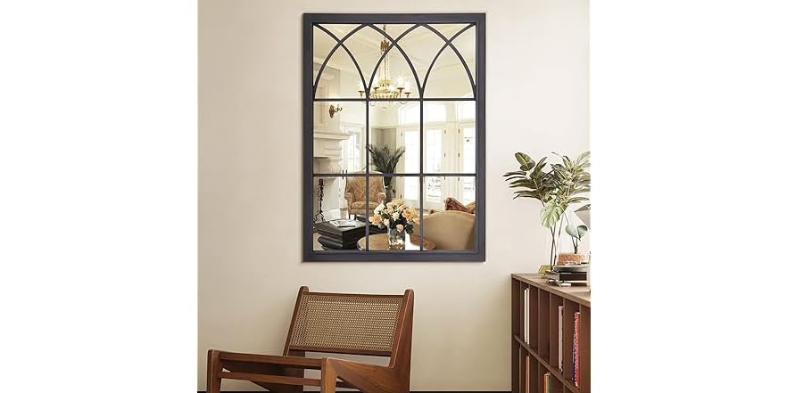 GLSLAND 30"x40" Wall Mounted Mirror Rectangular Farmhouse Wall Mirror ...