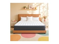 UNZIPE 14 Inch King Hybrid Mattress in a Box, Medium Firm
