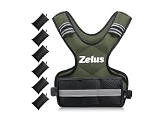 ZELUS Green Adjustable Weighted Vest 4-10lbs