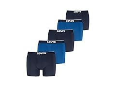 Levis Mens 5Pk Microfiber Boxer Brief (S)