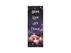 Christian Brands Advent Candles X-Stand Church Banner, 2' x 6'