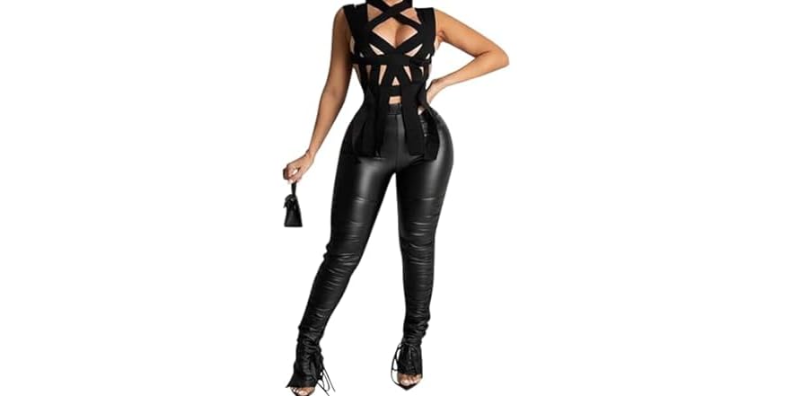 Lost Split Leather Pants
