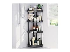 Binecer Corner Shower Caddy Stand, 4 Tier