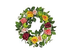 National Tree Company Apple Peony Wreath