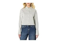 Amazon Essentials Women Oversized Cropped Shirt