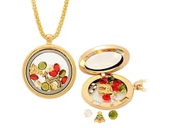 Ladies 18kt Gold Plated Xmas Pendant