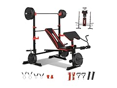 MAIDOMA 6 in 1 Weight Bench Set