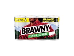 Brawny Tear A Square Paper Towels 4 Double Rolls