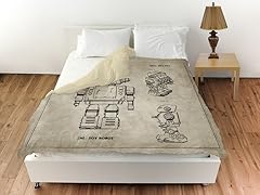Toy Robot Gray Duvet Cover