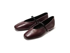CEFISOP Women Burgundy Suede Flats