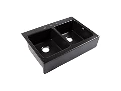 Sinkology Parker 34 Inch Black Fireclay