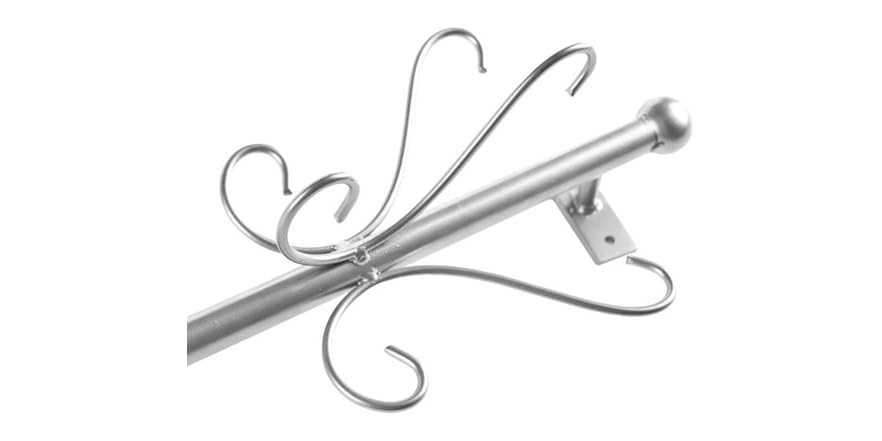 Wall Mount Entryway Rack - Silver