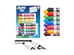 EXPO Dry Erase Markers, Low Odor Ink, Assorted