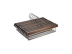 Zober Wooden Pants Hangers (10-Pack)