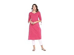 Janasya (3X-Large) Indian Women's Pink Pure Pink)