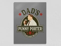 Dad's Punny Porter 11" x 14" Metal Poster