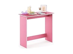 FURINNO Simplistic Study Table Pink