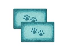 Paw Print Reactive Durable Melamine Pet Feeding Mats