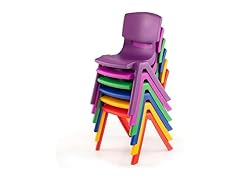 Axidou 6 Pack Premium 11" H Plastic Stackable School Chairs
