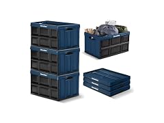 CleverMade Collapsible Storage Bins 62L (3-Pack)