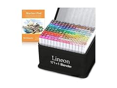 Lineon 172-Color Alcohol Art Markers