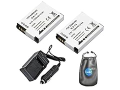 Amsahr S-SLB11A-2CT Digital Replacement Battery and Battery Travel Charger for Samsung SLB-11A, CL65