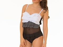 Coco Limon 1-Piece Ruching, Black