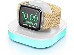 (NEW) Amasuki Magnetic Colorful Light Watch Charger Stand for Apple Watches