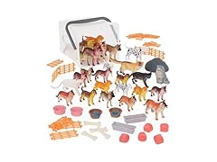 Terra by Battat – Dog & Cat Figurines & Accessories 60Pc