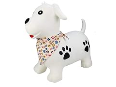 BounceZiez Inflatable Ride-On Hopper with Pump - Dog