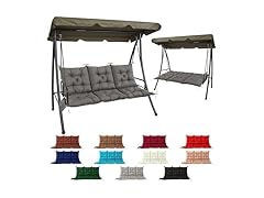 Dark Grey Outdoor Swing Cushion