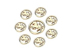 Senior Gold Horse Round Buttons
