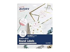 Avery 2" Diameter Round Labels, 60 Count