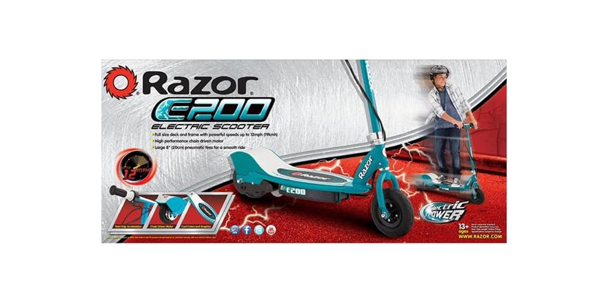 Razor E200 Teal Electric Scooter