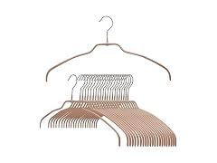 MAWA by Reston Lloyd Clothing Hangers Set of 24, Latte