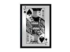 Black & White Jack Mirror Art (2 Sizes)