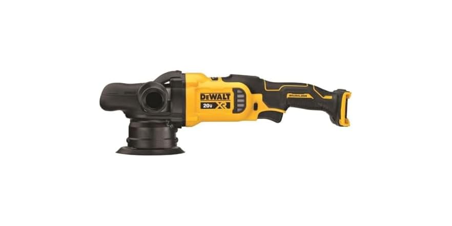 DEWALT 20V MAX XR Cordless Random Orbit Polisher – Variable Speed 2000-5500 OPM, 5-Inch, Tool Only (DCM848B)