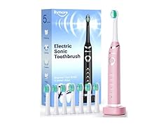 Bymore Electric Toothbrush for Adults w/ 8 Heads
