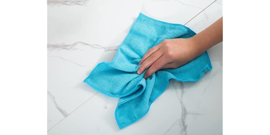 Superio Microfiber Cleaning Cloths Color-Coded for Easy Organization ...