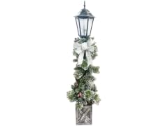 Santa's Workshop, 4' NEEDLE PINE LAMP POST, 50 UL