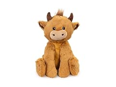 Pupstages Calming Plush Dog Toy with Squeaker, Cow