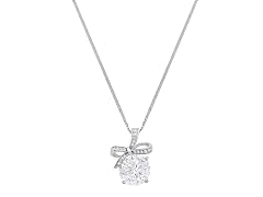 Moissanite Diamond Bow Necklace