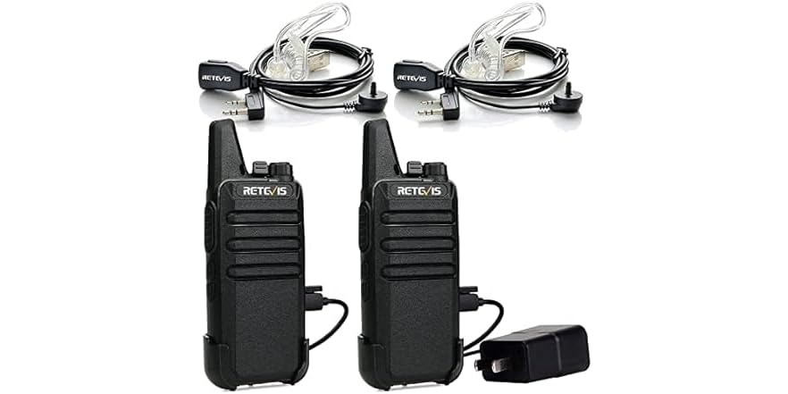 Retevis RT22 Walkie Talkies, with VOX Hands-Free Operation