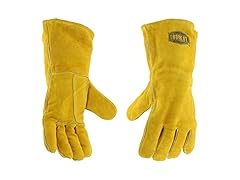 12PK Ironcat Standard Split Cowhide Leather Gloves, Large