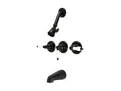 Kingston KB230PL Tub and Shower Faucet, Matte