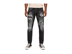 Blukraf Mens Slim Fit Stacked Jeans