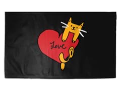"Love Cat" 3' x 2' Rug