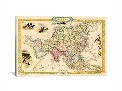 Antique Map of Asia ca 1851 26x18