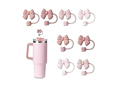COOK WITH COLOR 8Pc Ribbon Straw Covers