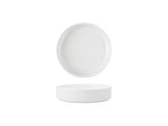 Fortessa Sound Stoneware, 8.5" Straight Sided Bowl (Set of 4), White
